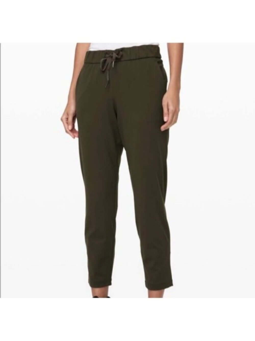 Lululemon Women’s Olive Green On The Fly 7/8 Jogger Pants Size 4
